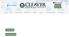 Desktop Screenshot of cleaverderm.com